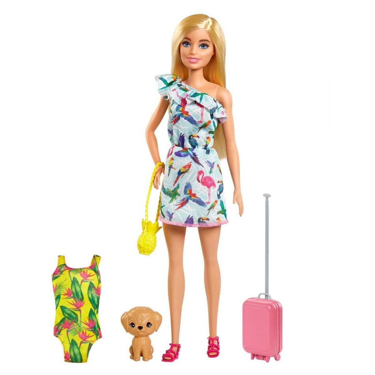 Кукла  Barbie с питомцем  платье с фламинго GRT860/GRT87 купить,NaN