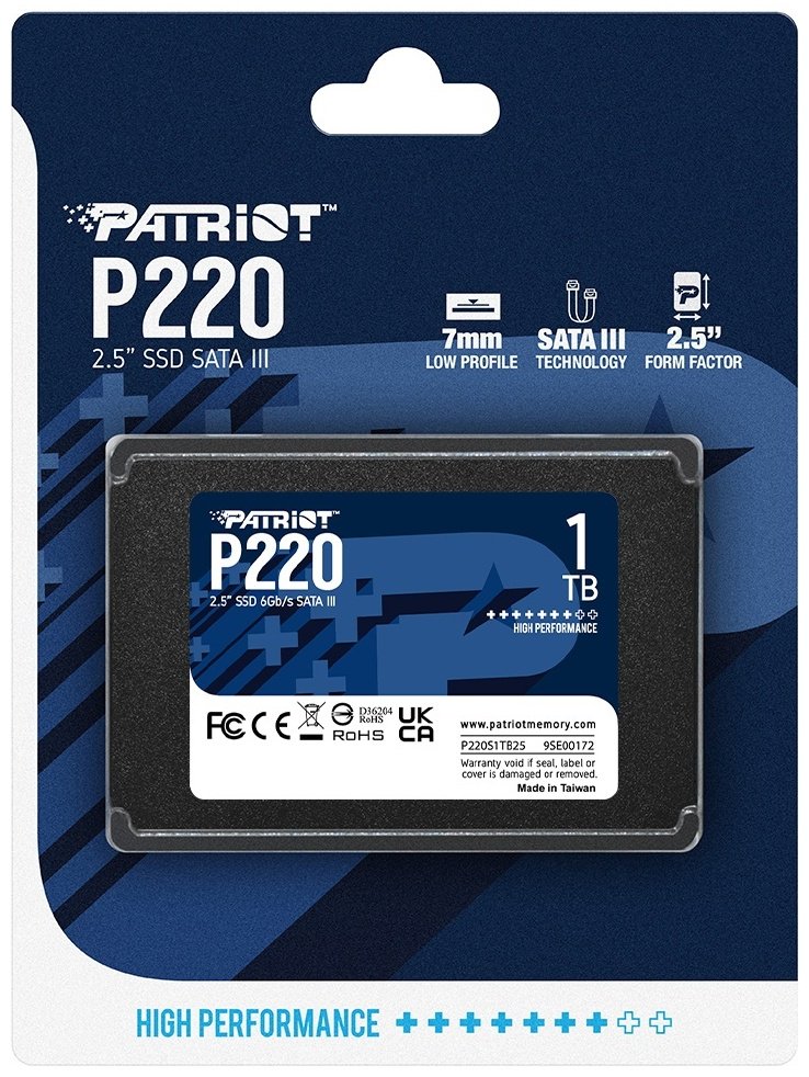 SSD Patriot P220S1TB25 1000 ГБ купить,NaN