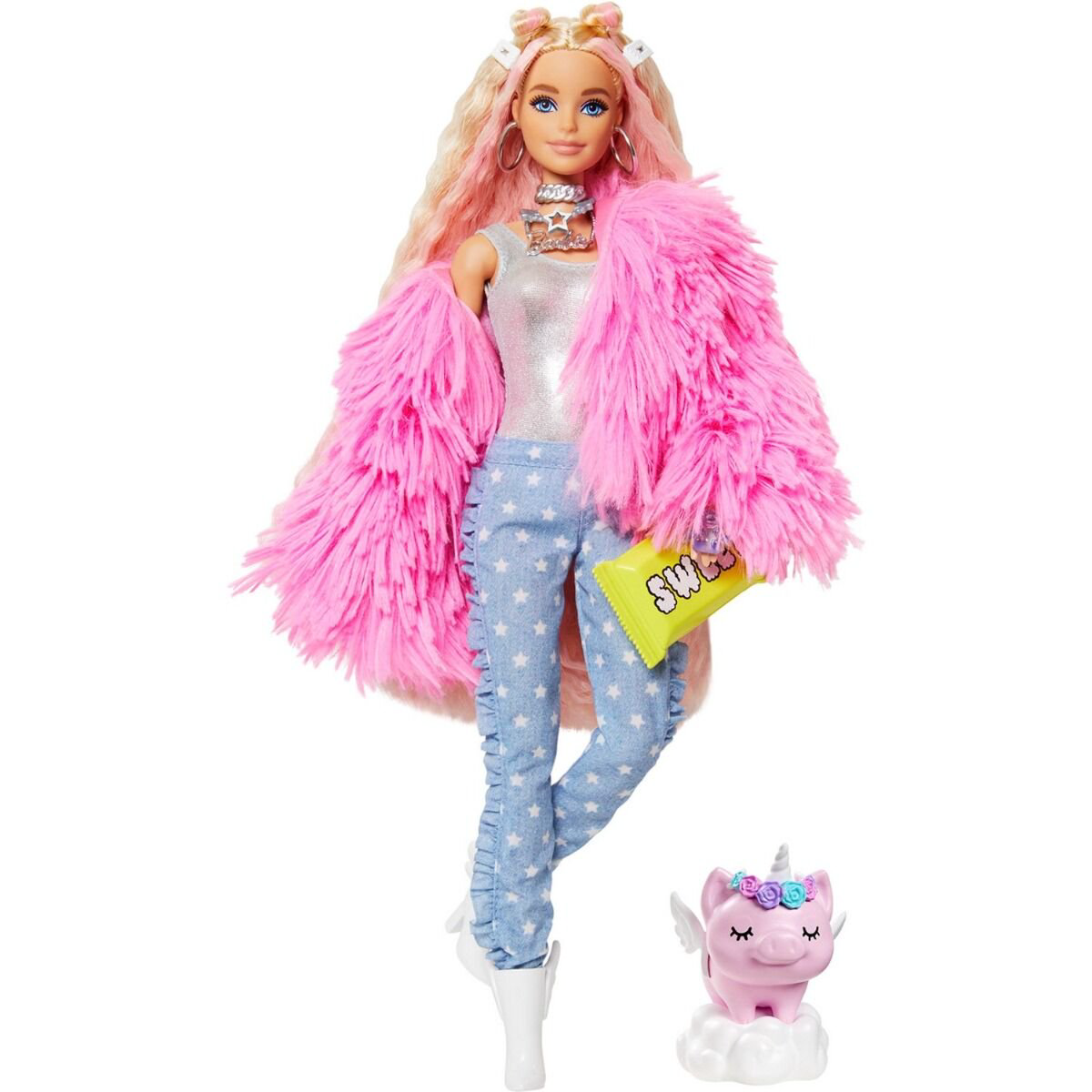 Кукла  Barbie Extra в розовой куртке GRN280 купить,NaN