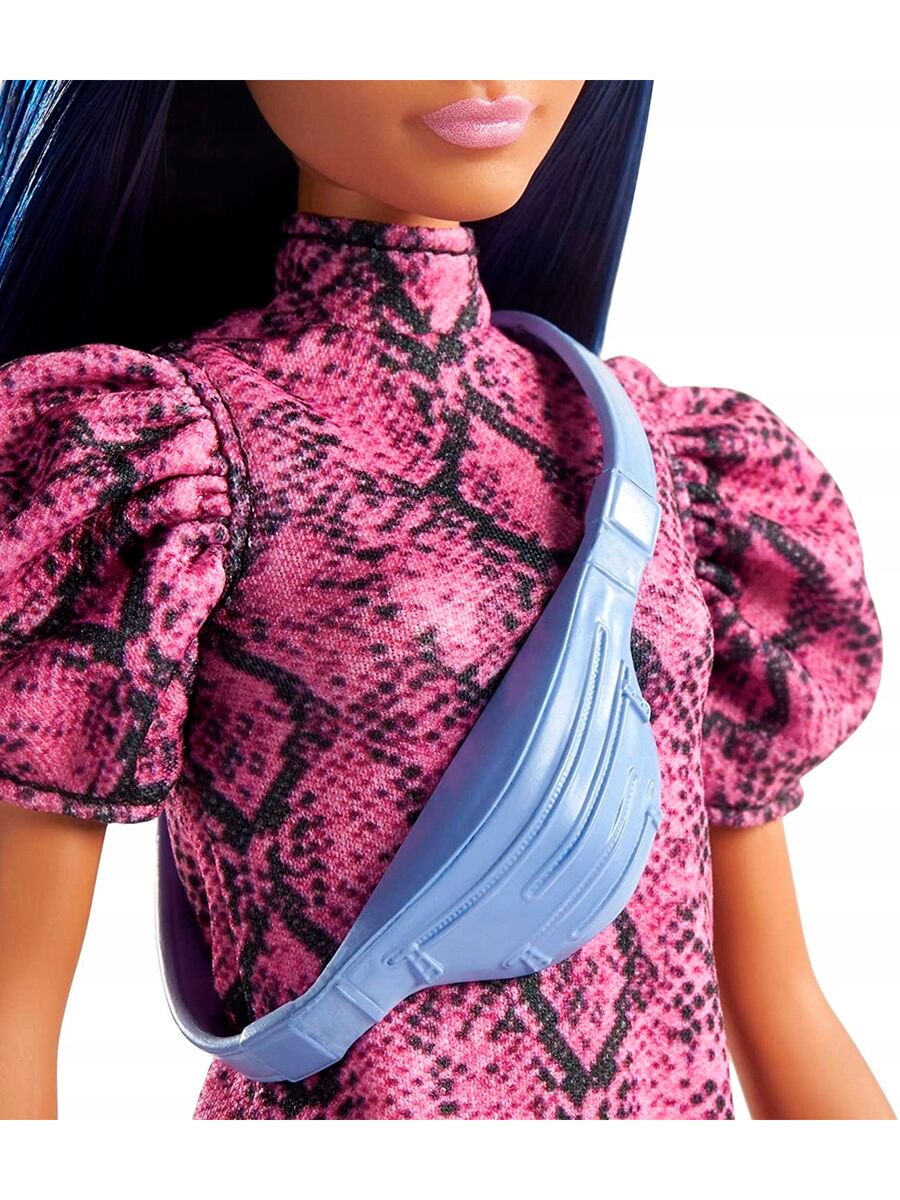 Кукла Barbie Игра с модой платье со змеиным принтом GXY990 купить,NaN