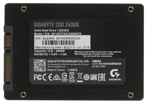 SSD GIGABYTE GP-GSTFS31240GNTD 240 ГБ