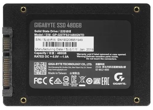 SSD GIGABYTE GP-GSTFS31480GNTD 480 ГБ