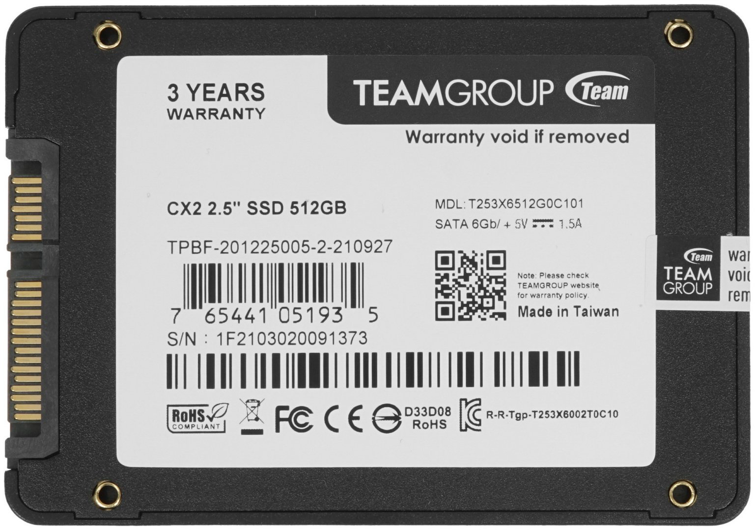 SSD Team Group T253X6512G0C101 512 ГБ купить,46934