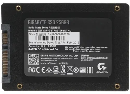 SSD GIGABYTE GP-GSTFS31256GTND 256 ГБ