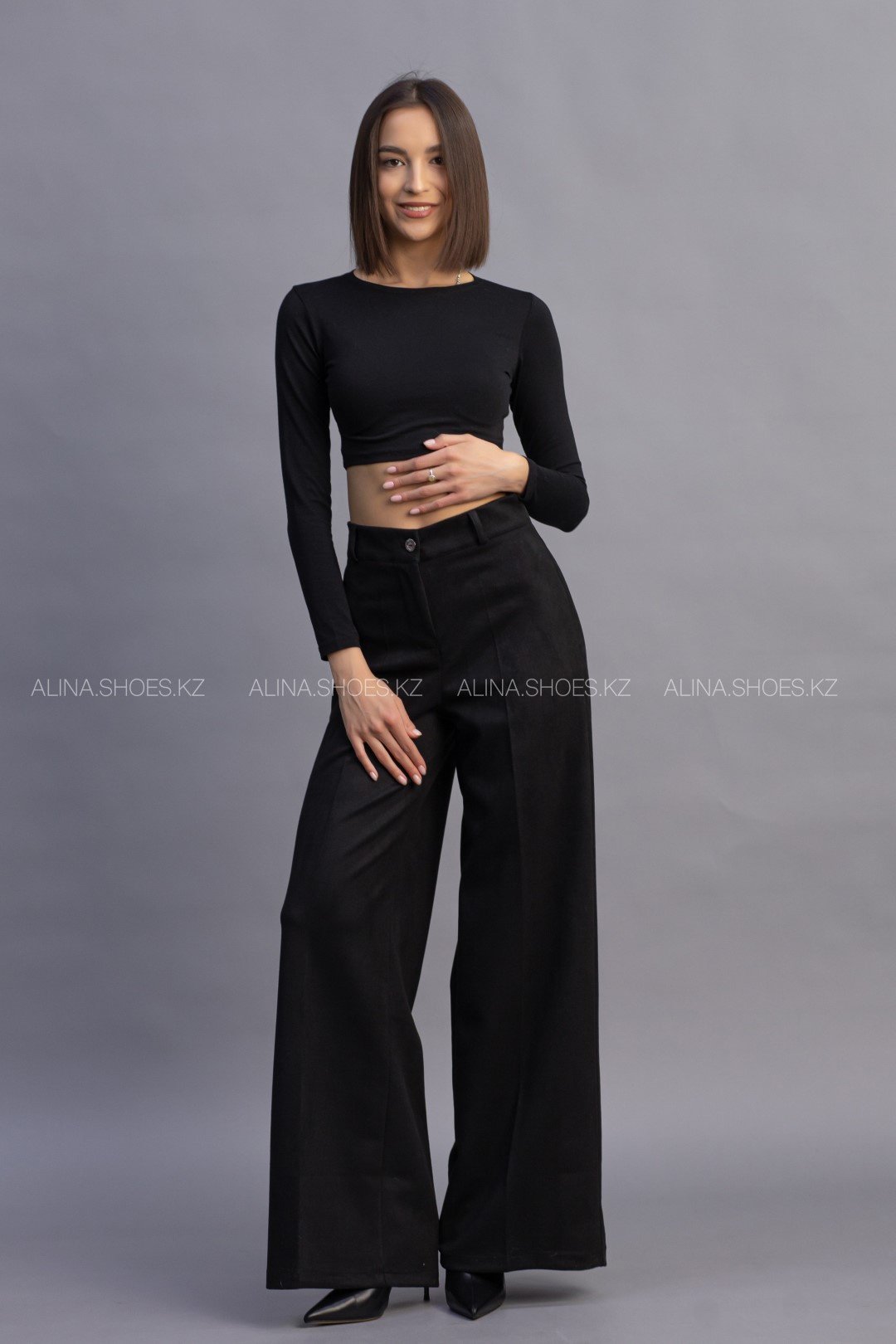 Повседневные брюки alinashoes черный купить,NaN