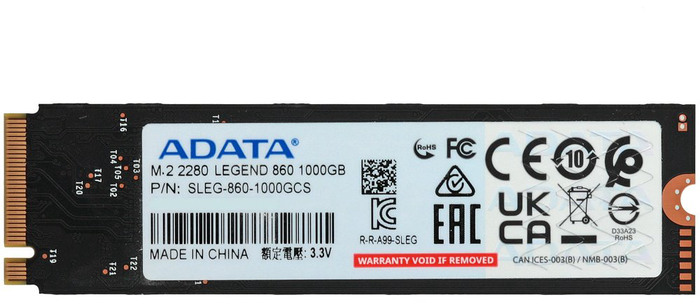 SSD ADATA SLEG-860-1000GCS 1024 Гб купить,NaN
