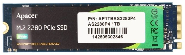 SSD Apacer AP1TBAS2280P4-1 1000 ГБ купить,NaN