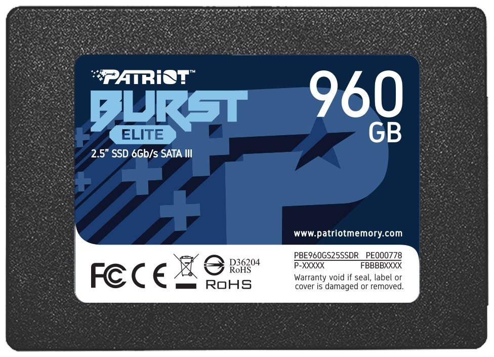 SSD Patriot PBE960GS25SSDR 960 Гб купить,NaN