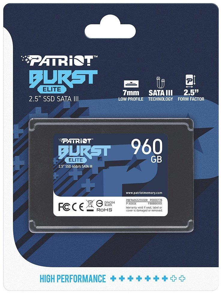 SSD Patriot PBE960GS25SSDR 960 Гб купить,NaN