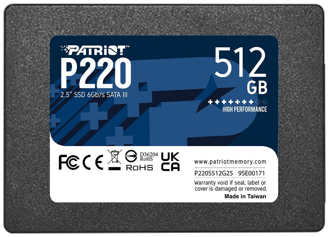 SSD Patriot P220S512G25 512 ГБ купить,61826