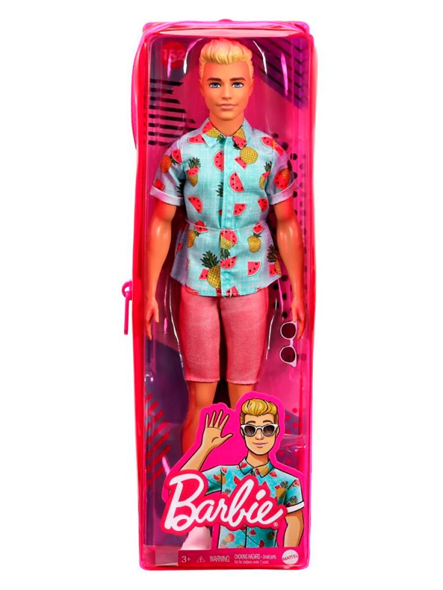 Кукла Barbie  Ken Игра с модой  рубашка с фруктовым принтом GYB040 купить,NaN