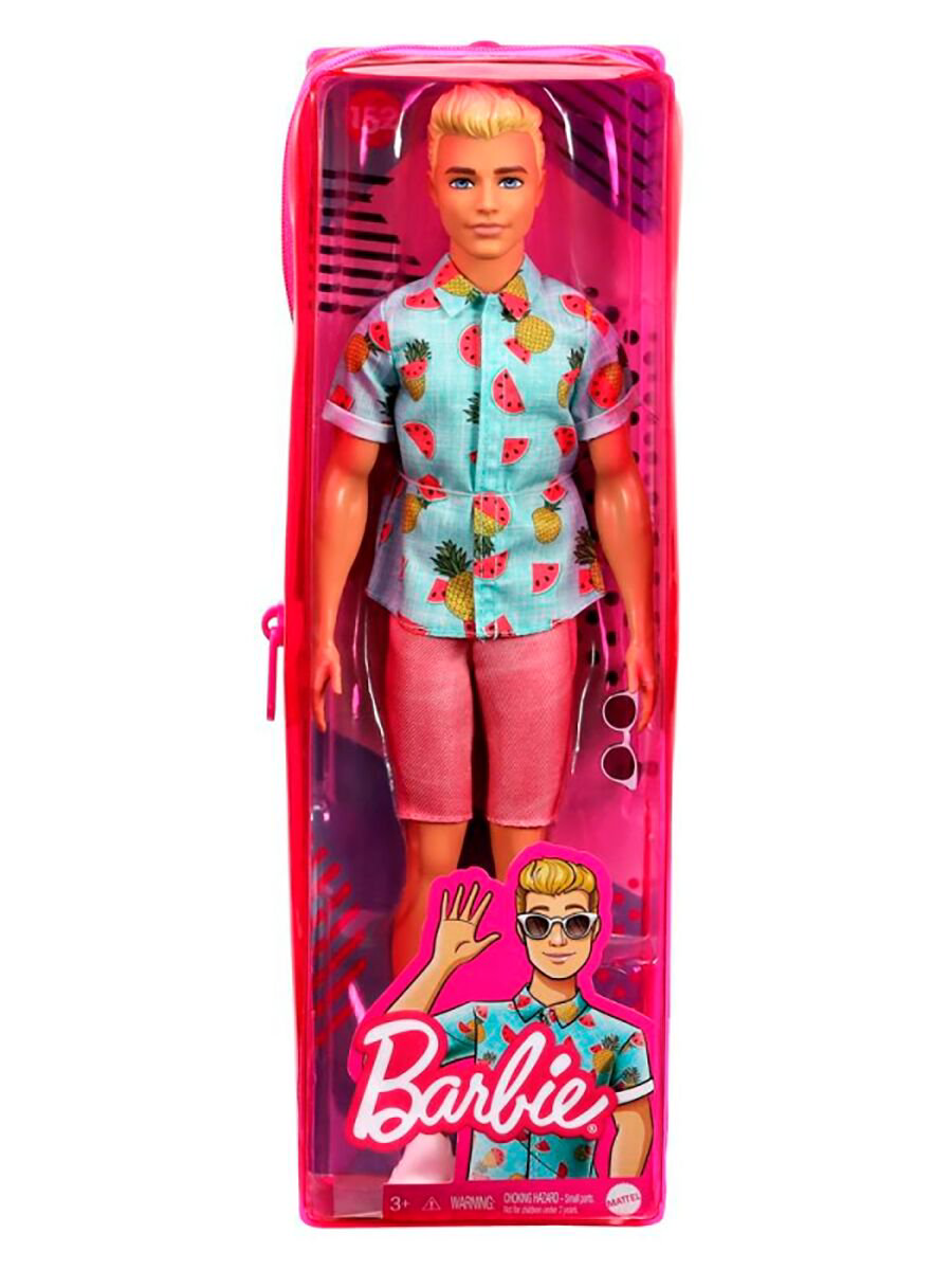 Кукла Barbie  Ken Игра с модой  рубашка с фруктовым принтом GYB040 купить,NaN
