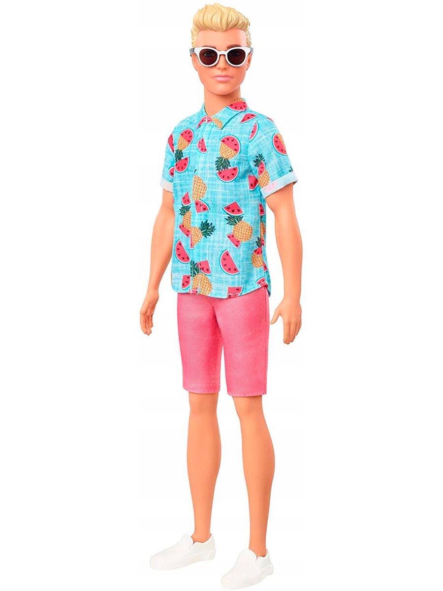 Кукла Barbie  Ken Игра с модой  рубашка с фруктовым принтом GYB040 купить,NaN