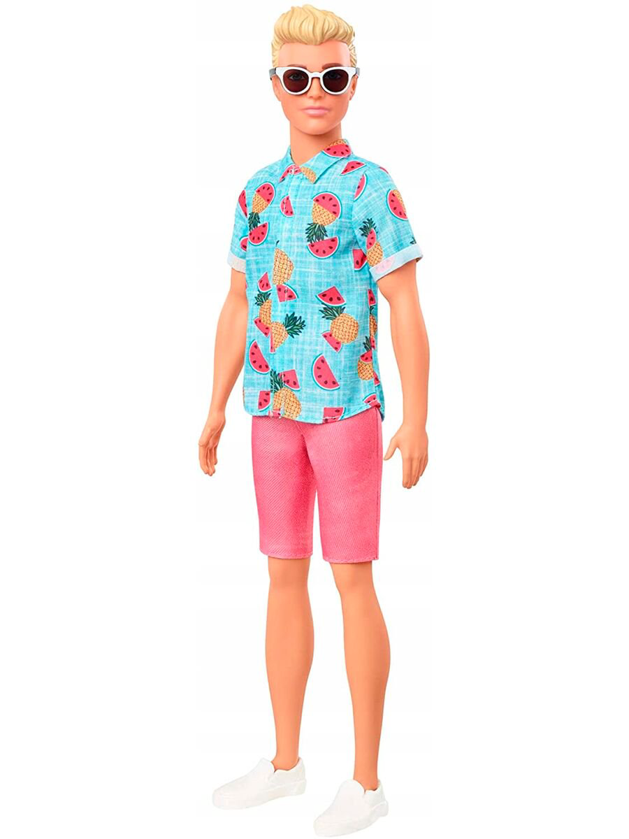 Кукла Barbie  Ken Игра с модой  рубашка с фруктовым принтом GYB040 купить,NaN