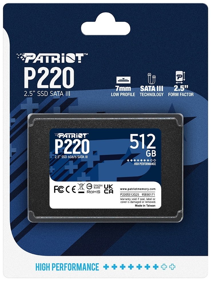 SSD Patriot P220S512G25 512 ГБ