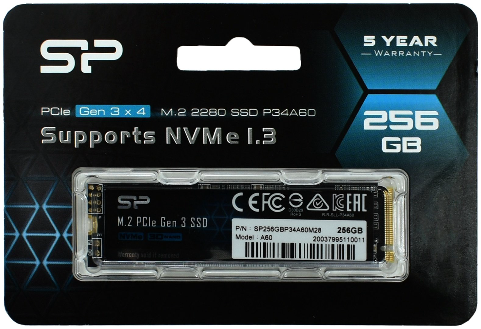 Silicon Power A60 SP256GBP34A60M28 256Gb купить,NaN