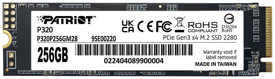 SSD Patriot P320, P320P256GM28 256 Гб купить,NaN