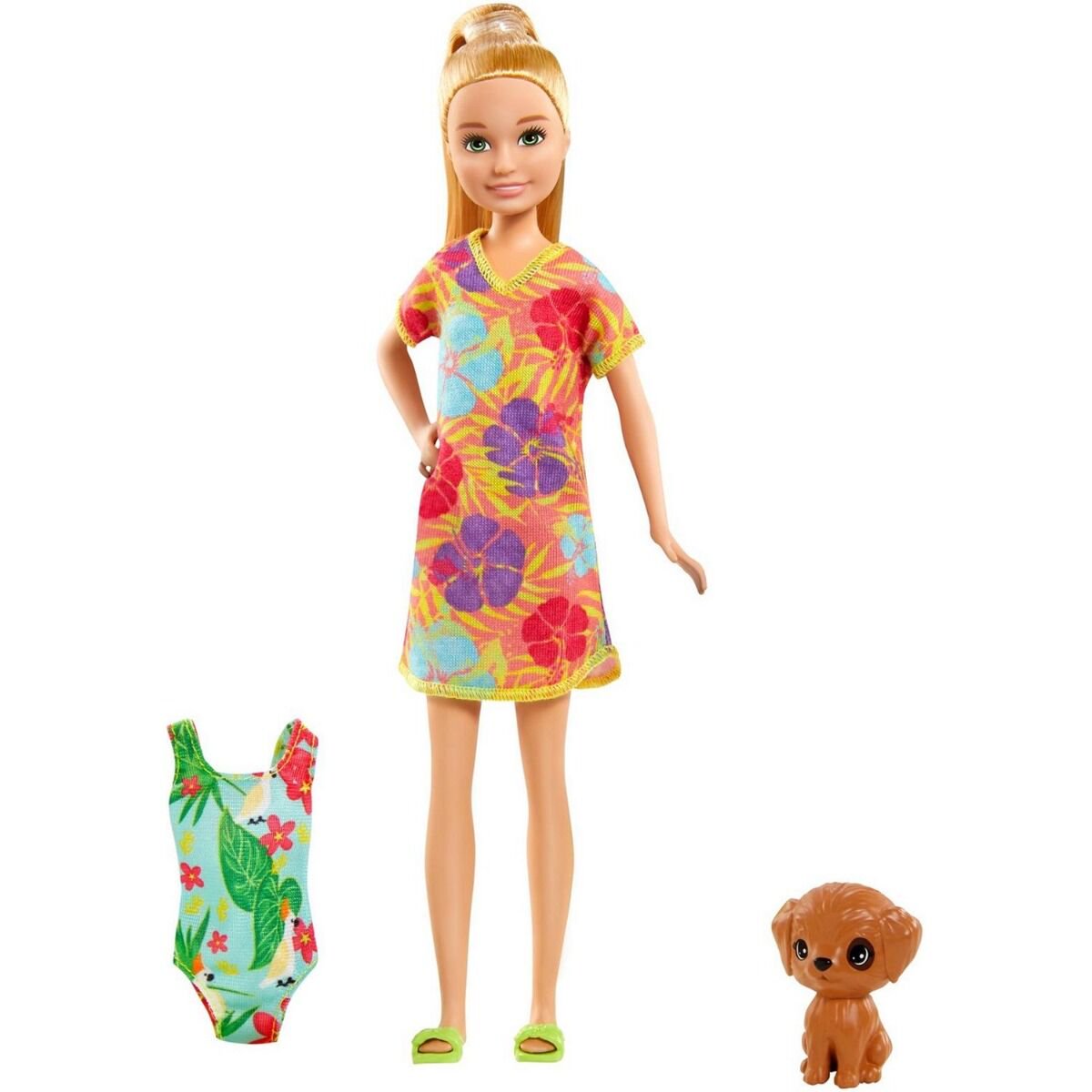 Кукла  Barbie с питомцем платье в цветочек GRT860/GRT89 купить,NaN