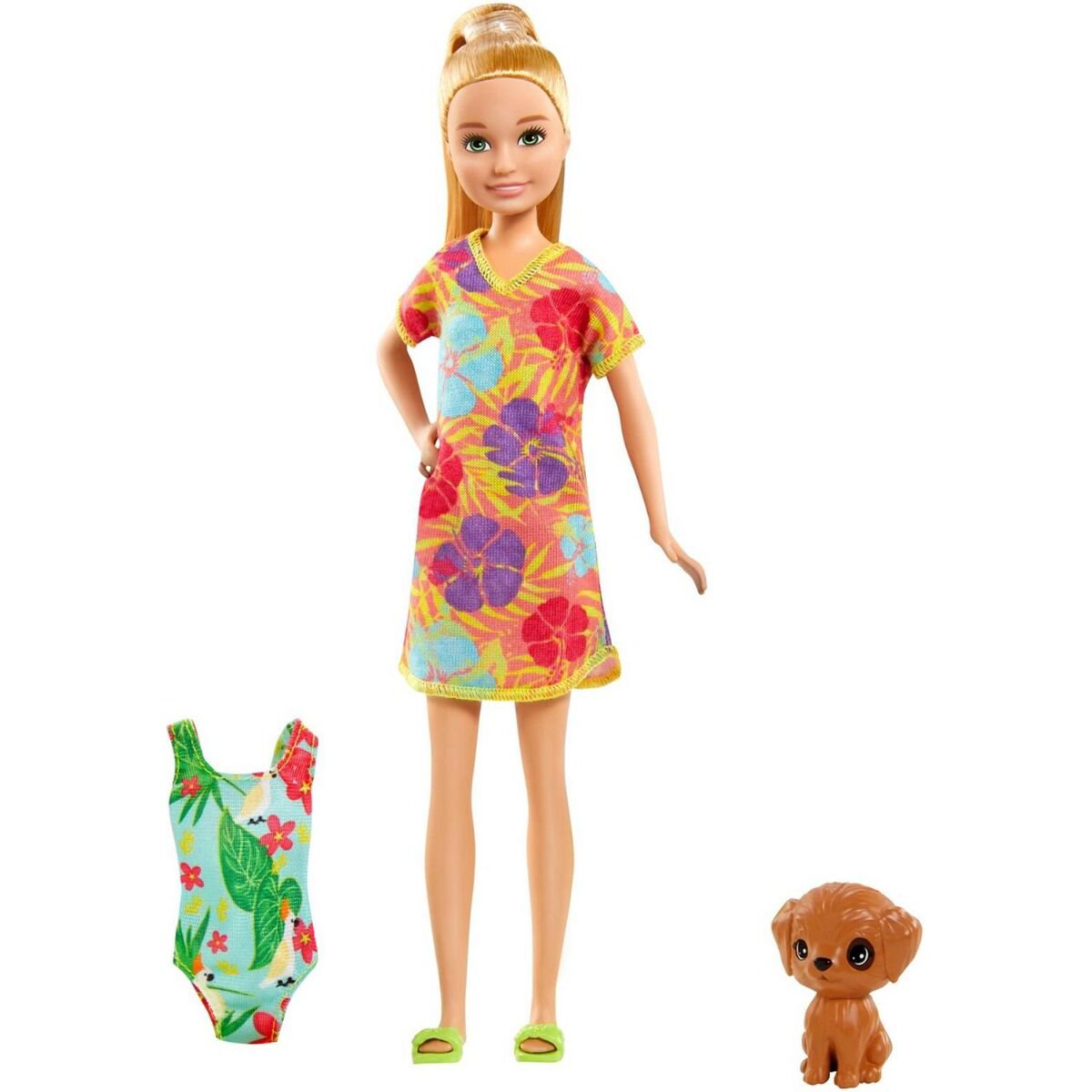 Кукла  Barbie с питомцем платье в цветочек GRT860/GRT89 купить,NaN
