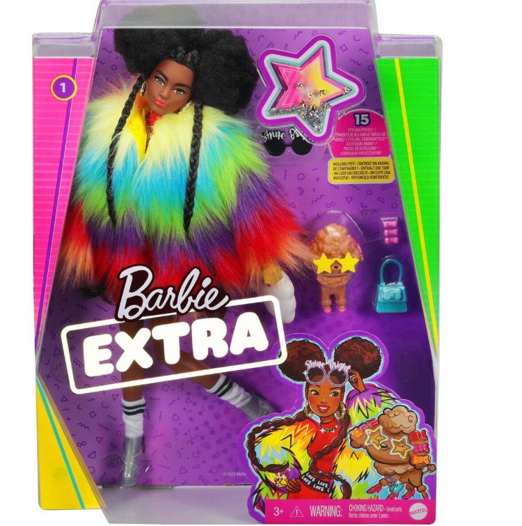Кукла  Barbie Extra в радужной накидке GVR040 купить,NaN