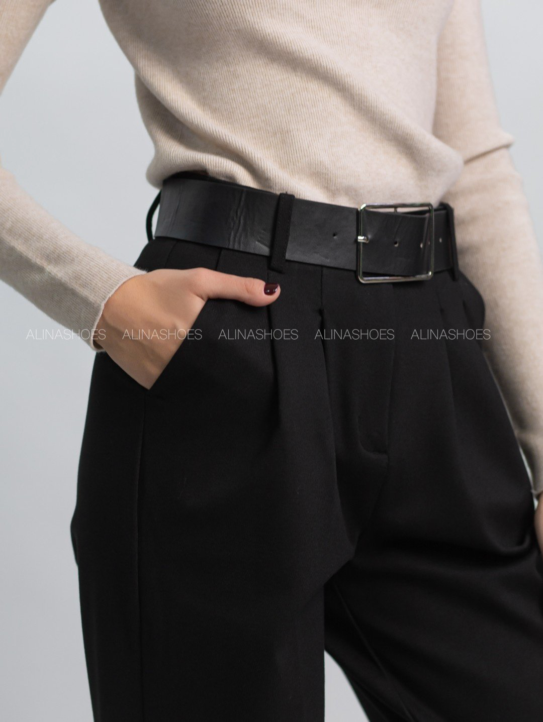 Повседневные брюки alinashoes черный купить,NaN