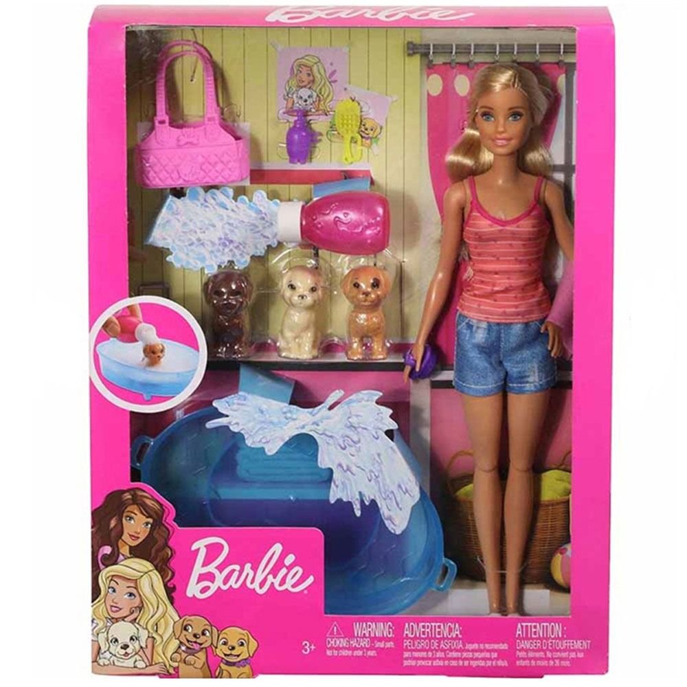 Кукла  Barbie Купание щенков GDJ370 купить,NaN