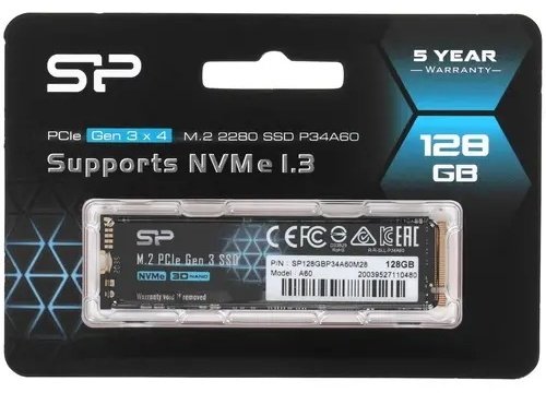 SSD Silicon Power P34A60 SP128GBP34A60M28 128 ГБ купить,NaN