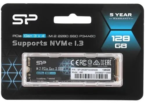 SSD Silicon Power P34A60 SP128GBP34A60M28 128 ГБ купить,NaN