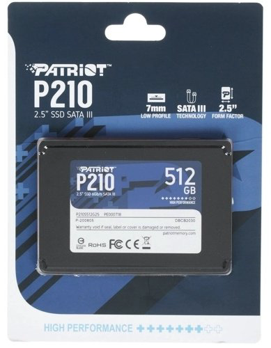 SSD Patriot P210S512G25 512 ГБ купить,42790