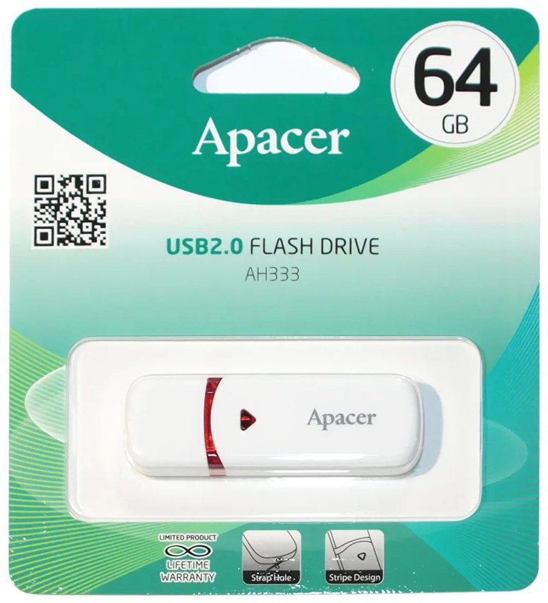 USB Flash карта Apacer AP64GAH333W-1 64 Гб купить,5910