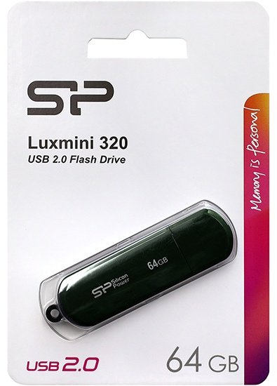 USB Flash карта Silicon Power LuxMini 320 SP064GBUF2320V1N 64 Гб купить,NaN