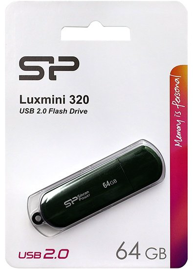 USB Flash карта Silicon Power LuxMini 320 SP064GBUF2320V1N 64 Гб купить,NaN