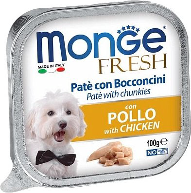 Корм Monge Fresh влажный корм для взрослых собак с курицей 100 г 1 шт