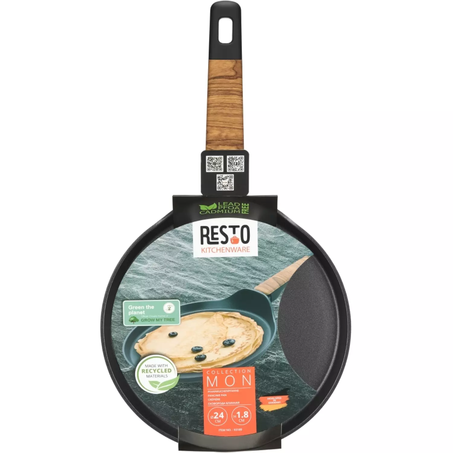 Сковорода блинная Resto Mon 93189 24 см купить,13190