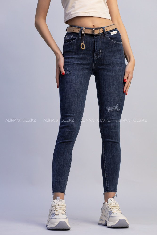 Джинсы узкие alinashoes синий купить,NaN
