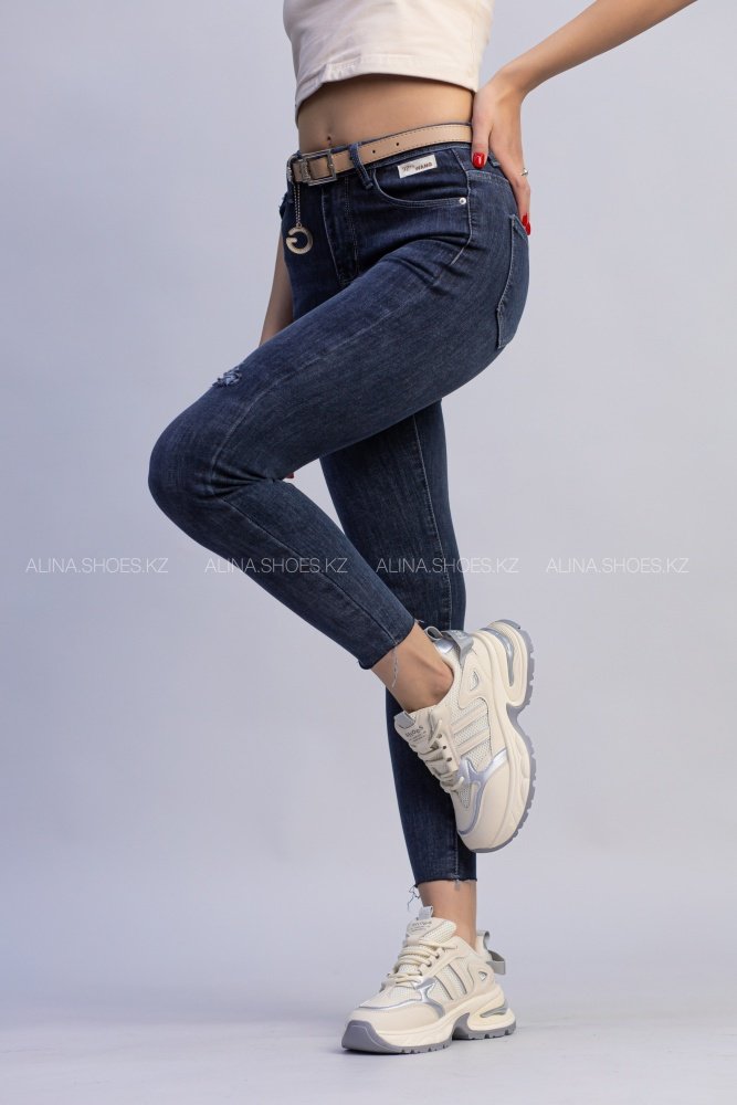 Джинсы узкие alinashoes синий купить,NaN