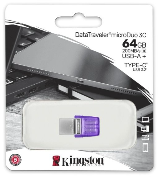 USB Flash карта Kingston DataTraveler MicroDuo 3C DTDUO3CG3/64GB 64 Гб - ForteMarket USB Flash карта Kingston DataTraveler MicroDuo 3C DTDUO3CG3/64GB 64 Гб купить,12090