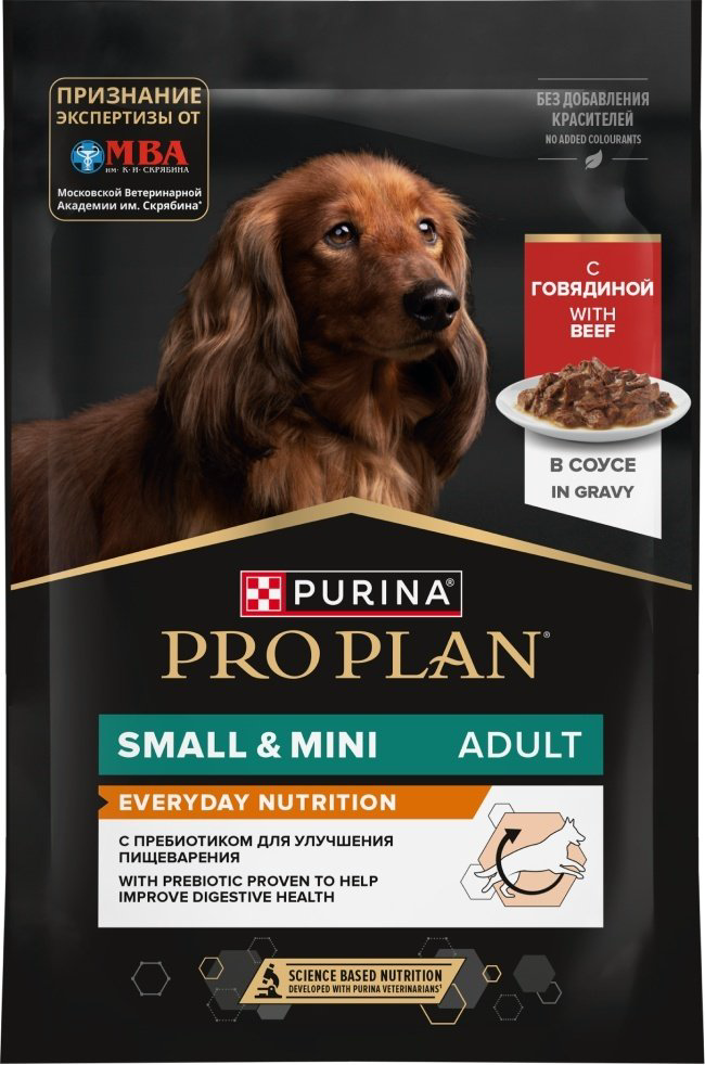 Корм PRO PLAN Кусочки в соусе мелкие породы 85 г 1 шт купить,600