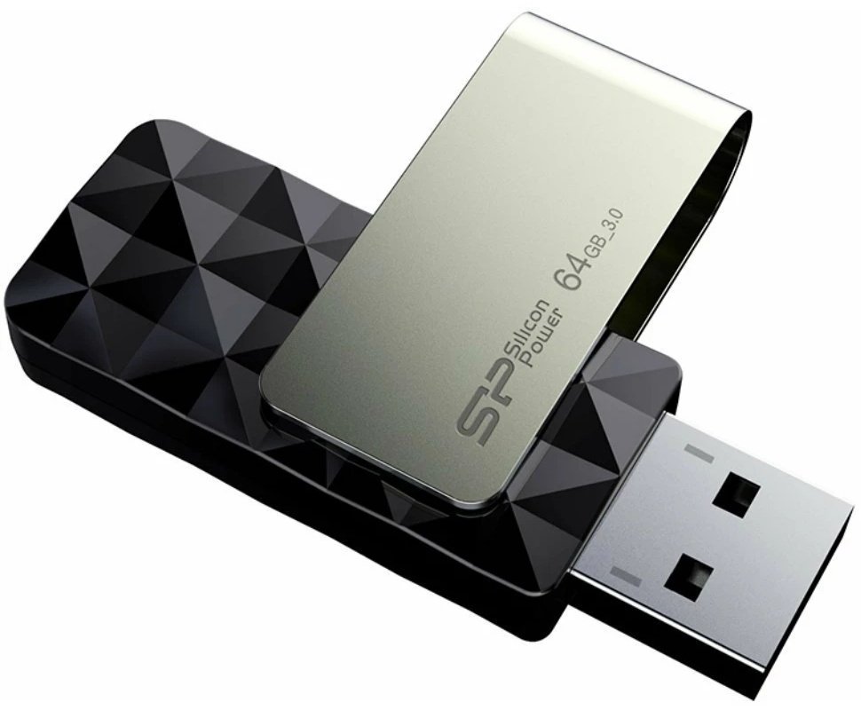 USB Flash карта Silicon Power Blaze B30 SP064GBUF3B30V1K 64 Гб купить,NaN