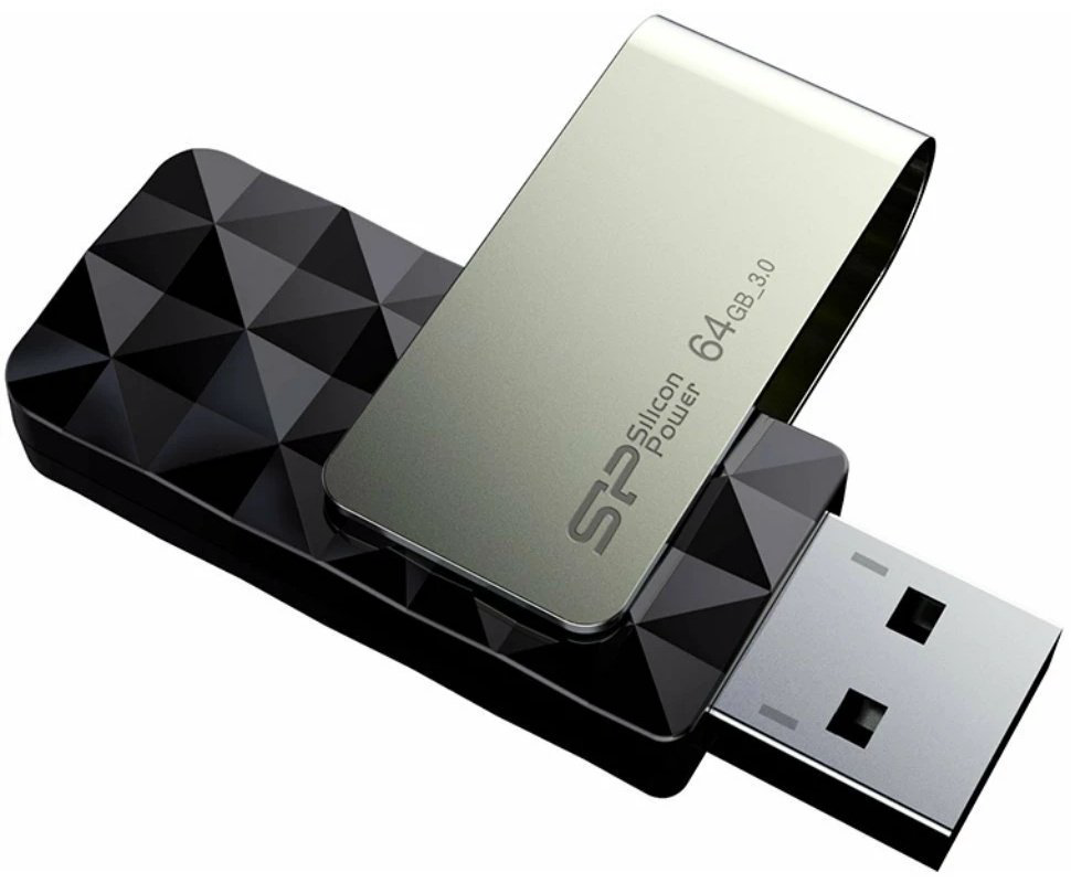 USB Flash карта Silicon Power Blaze B30 SP064GBUF3B30V1K 64 Гб купить,NaN