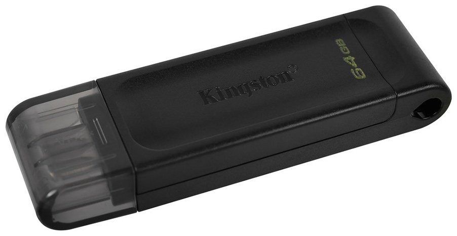 USB Flash карта Kingston DT70/64GB 64 Гб черный