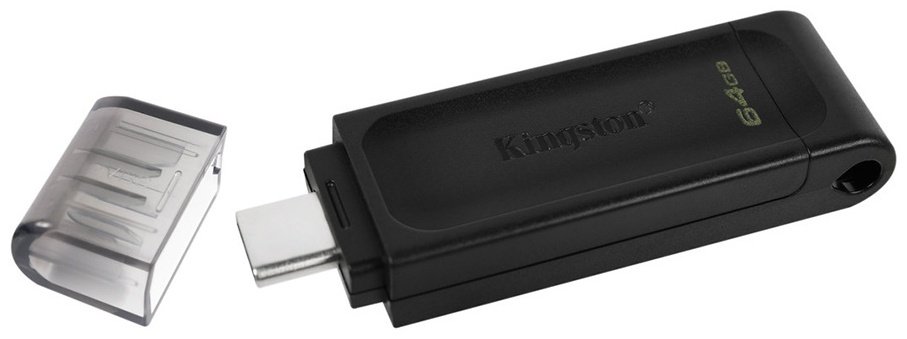 USB Flash карта Kingston DT70/64GB 64 Гб черный