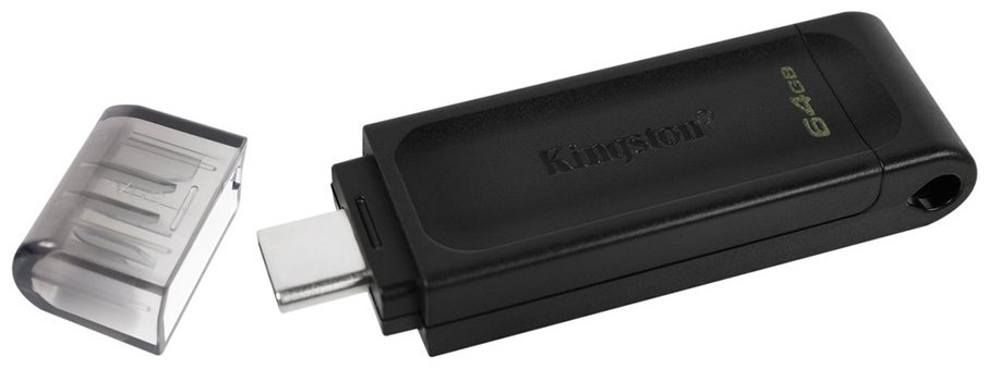 USB Flash карта Kingston DT70/64GB 64 Гб черный