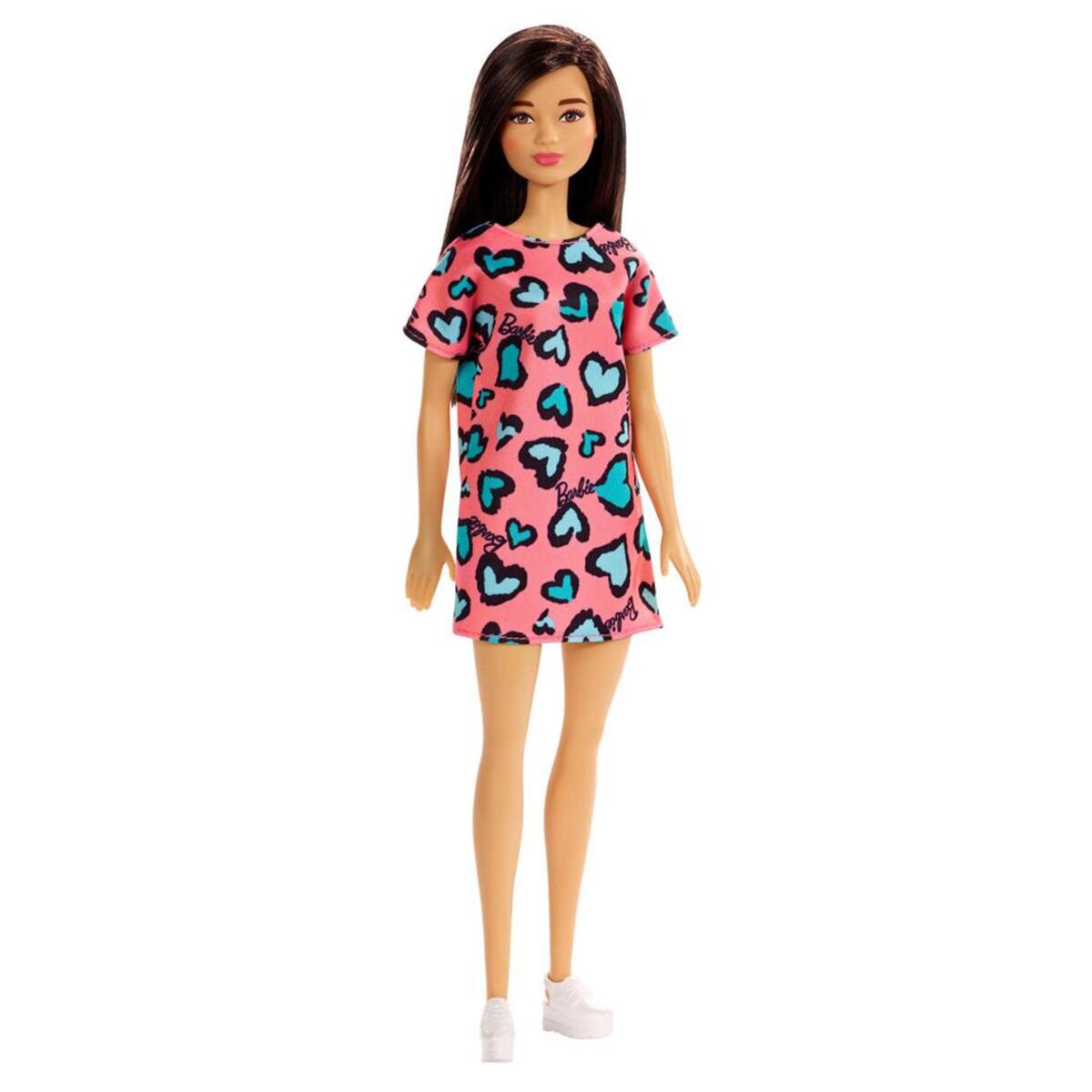 Кукла Barbie Модницы Стиль брюнетка в розовом платье  T74390/GHW46 купить,NaN