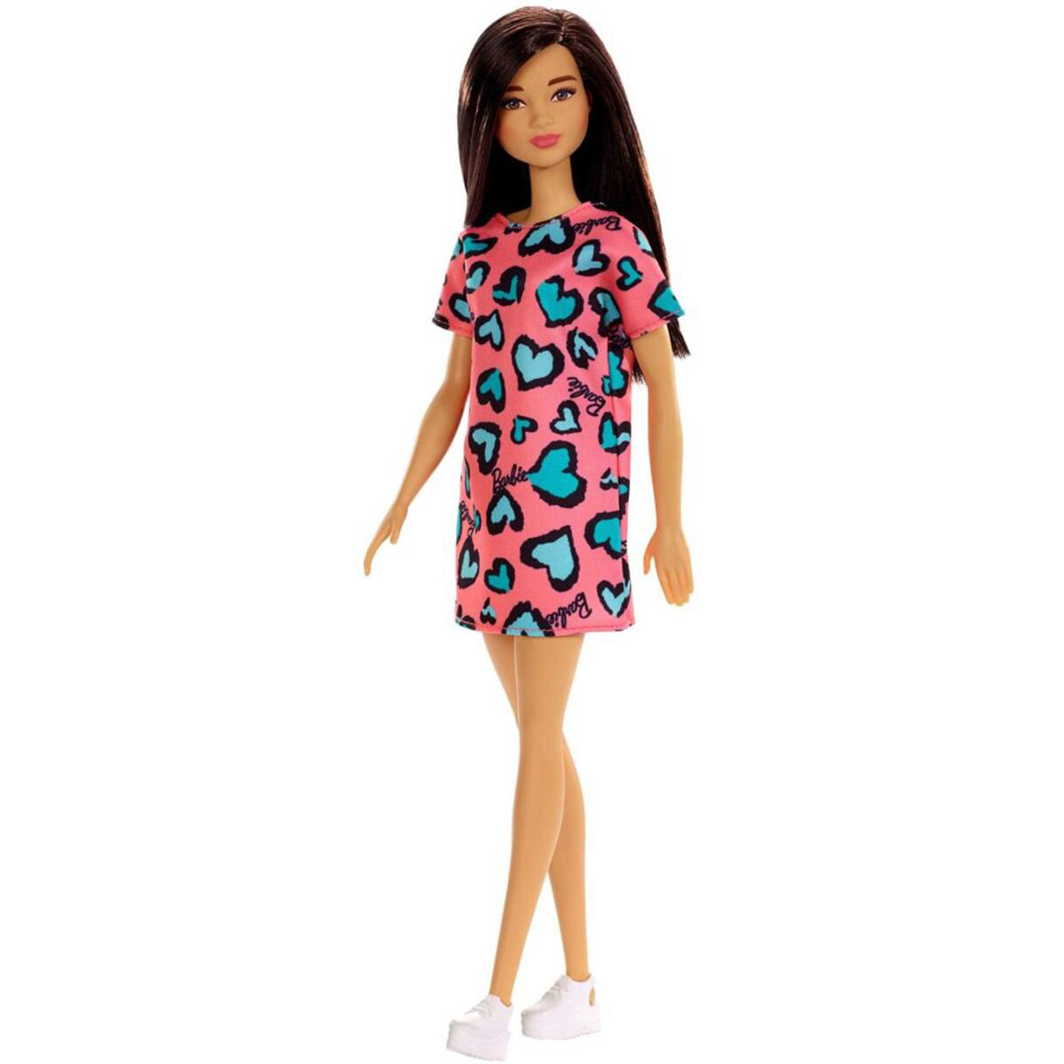 Кукла Barbie Модницы Стиль брюнетка в розовом платье  T74390/GHW46 купить,NaN