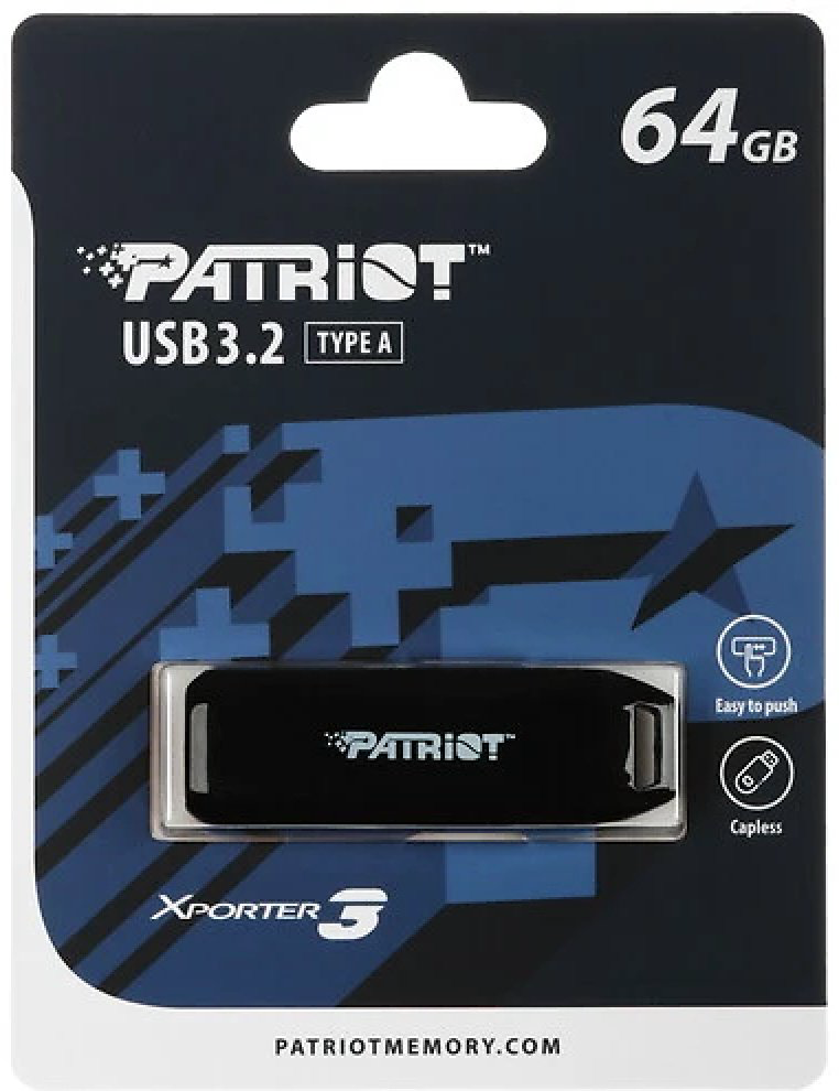 USB Flash карта Patriot PSF64GX3B3U 64 Гб купить,NaN