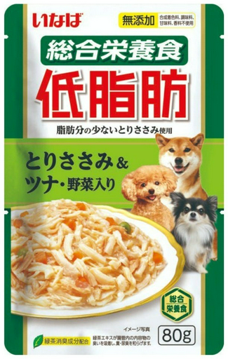 Корм INABA Teishibo Куриное филе с тунцом и овощами в желе 80 г 1 шт