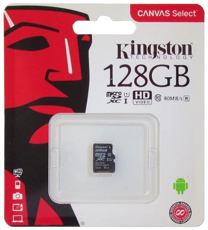 Карта памяти Kingston SDCS/128GBSP 128 Гб купить,NaN
