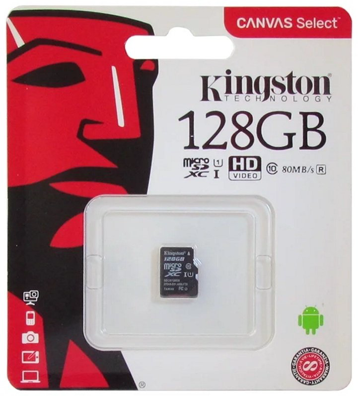 Карта памяти Kingston SDCS/128GBSP 128 Гб купить,NaN