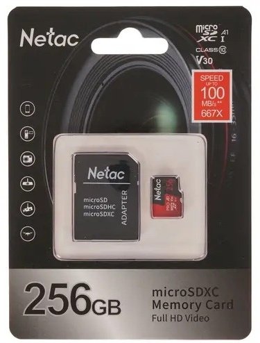 Карта памяти Netac NT02P500PRO-256G-R 256 Гб купить,NaN